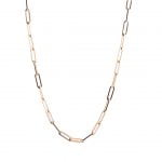 Large Solid Paperclip Chain in 14K Yellow Gold - 18 Inch