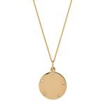 Les Points Disc Charm in 14K Yellow Gold