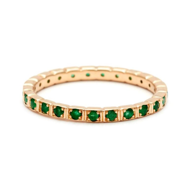 Emerald Wheat Eternity Band - M. Flynn