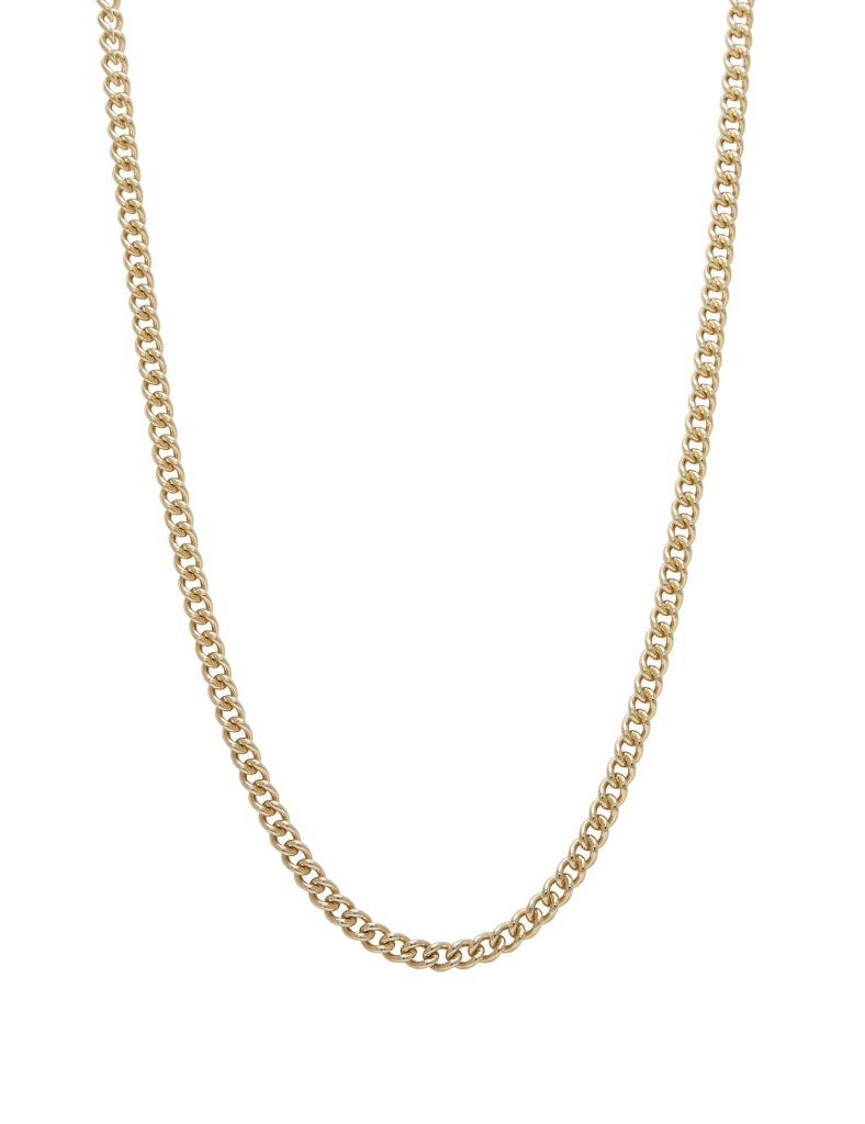 Large Curb Chain in 14K Yellow Gold - 18 Inch