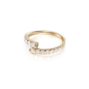 Lola Pinky Ring with Diamonds in 18K Gold