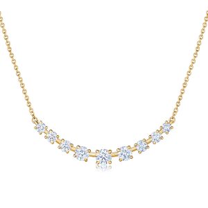 9-Stone Starry Night Demi-Riviera Necklace in 18K Yellow Gold